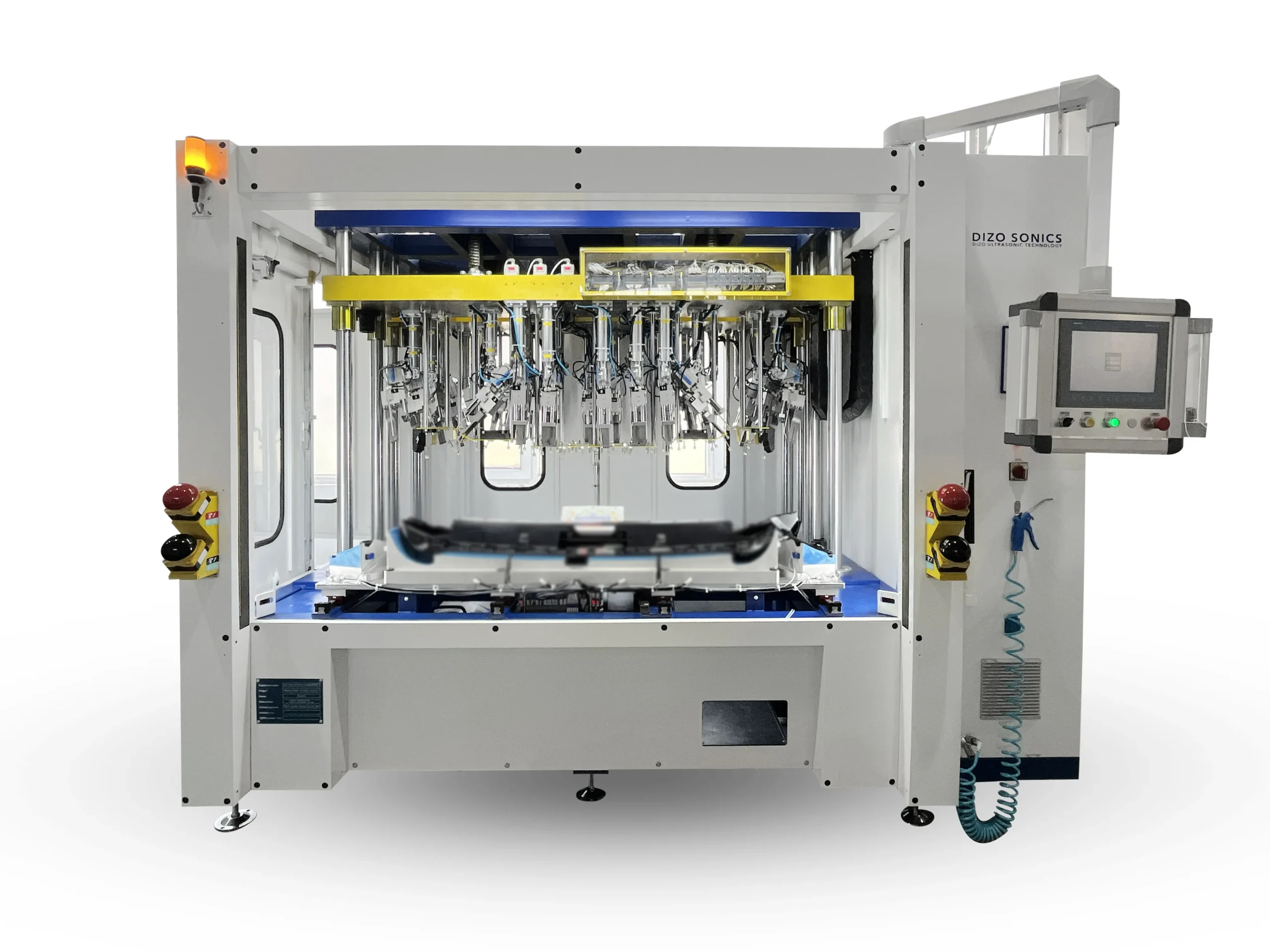 Hot plate plastic welding machine for automotive plastic parts